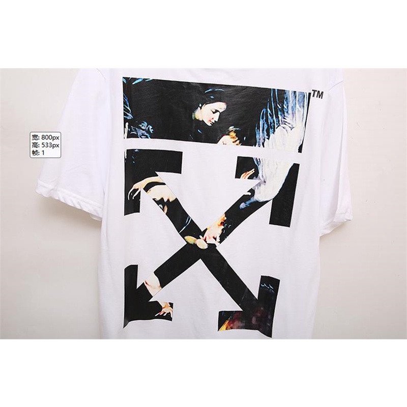 Áo Thun Cotton Ngắn Tay In Logo OFF Hợp Thời Trang