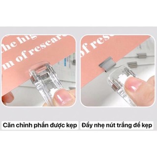 (Bán buôn-chuyên sỉ) Bấm giấy trong suốt mini