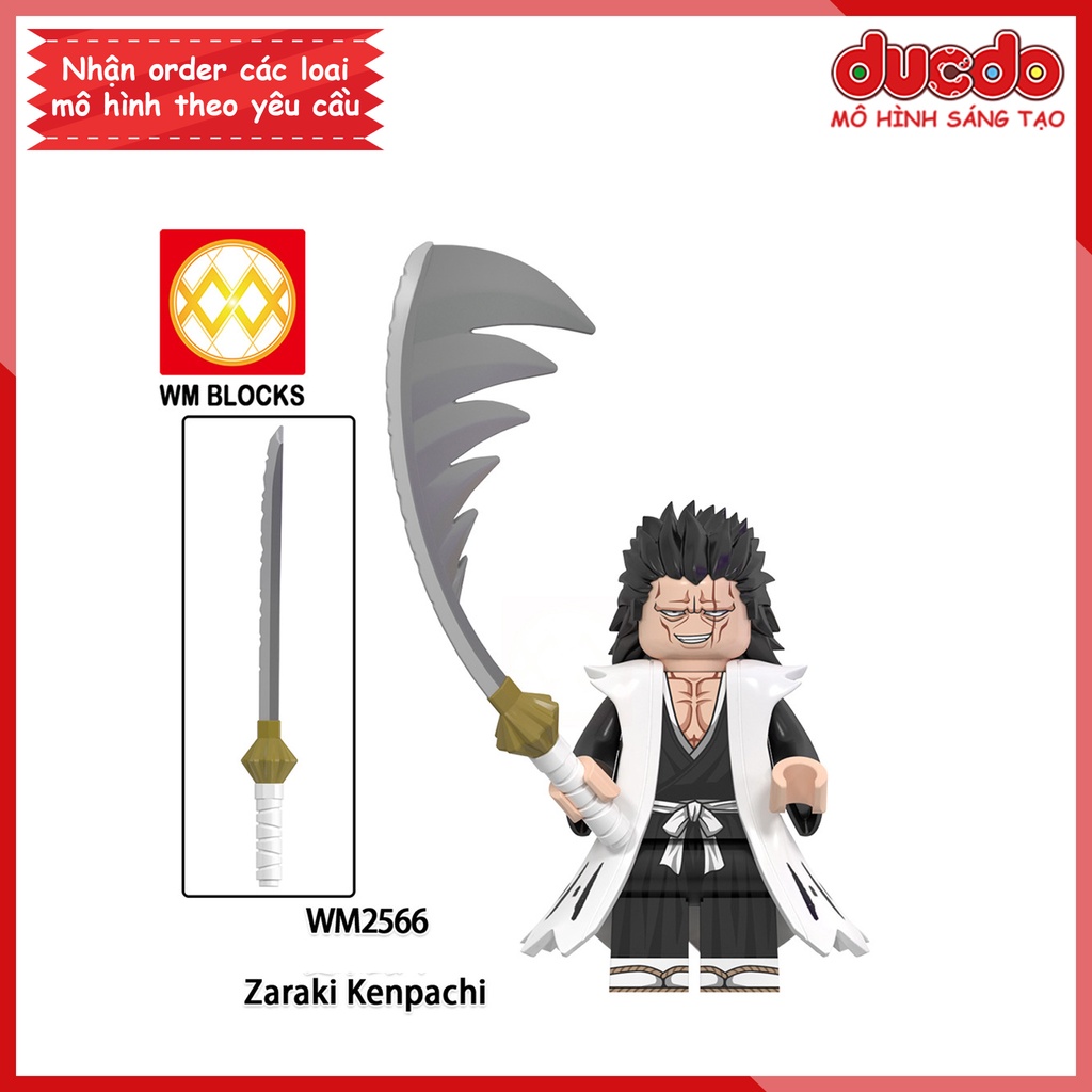 Minifigures nhân vật Anime Bleach Sứ Mệnh Thần Chết Ichigo Renjin Gin - Đồ chơi Lắp ghép Xếp hình Mini Mô hình WM6164