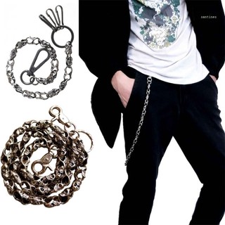 San * quần dài hai móc xích hình đầu lâu mạnh mẽ phong cách punk dùng khi chạy xe đạp