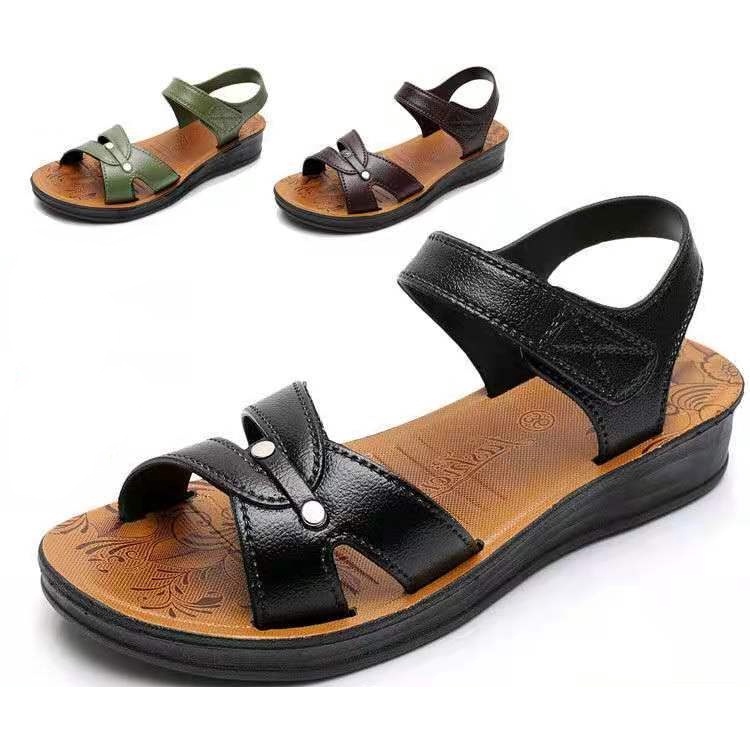 Giày Sandal Đế Mềm Chống Trượt Thoải Mái Dành Cho Phụ Nữ Trung Niên