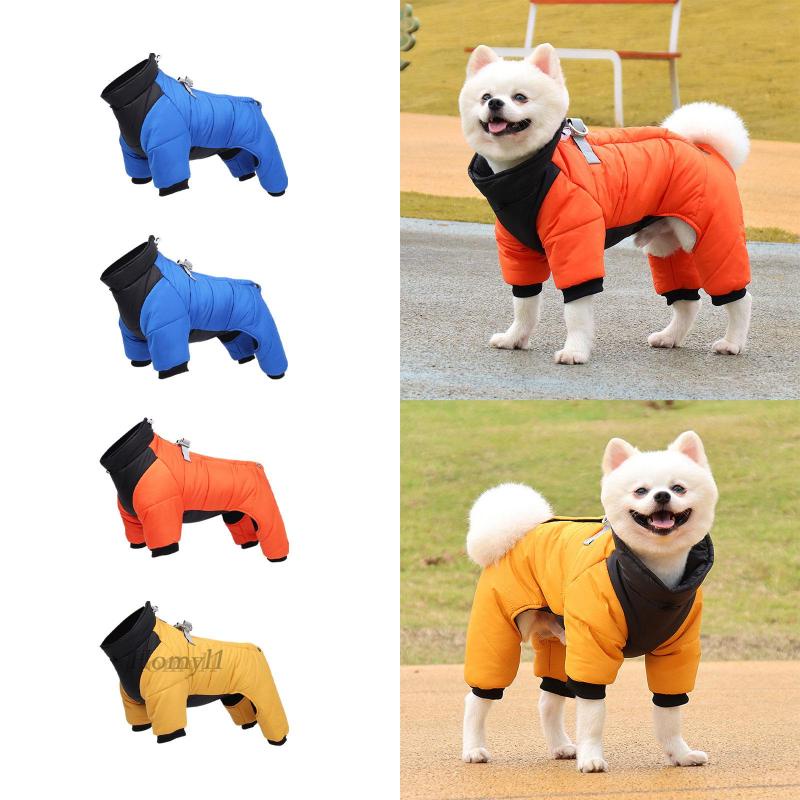 Áo Khoác Mùa Đông Có Bốn Chân Và Khóa Kéo Cho Chó Cỡ Vừa Và Lớn