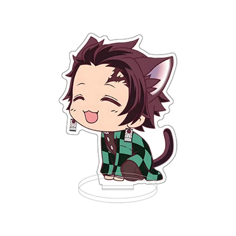 Mô hình Standee Demon Slayer!!!! Anime Figure Tanjirou Nezuko Zenitsu Inosuke Phụ kiện trang trí để bàn góc học tập