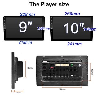 ETTRO Car Android Player[4GB RAM+32GB ROM] 7"9"10 inch Quad Core Car Multimedia Free Reverse Camera