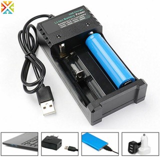 Bộ sạc pin hai cổng usb cho 3.7v 18650 16340 14500 26650 li-ion