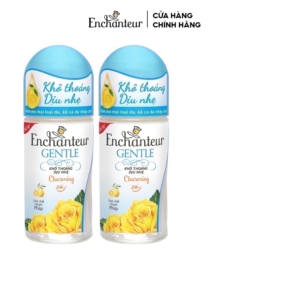 Combo 2 lăn khử mùi Enchanteur Gentle Charming 50ml