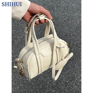 Shihui Túi Đeo Chéo Một Bên Vai Boston Đa Năng Đơn Giản Cho Nữ