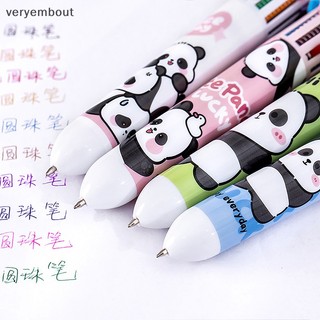 Set 10 bút bi ngòi 0.5mm hình gấu trúc hoạt hình đáng yêu
