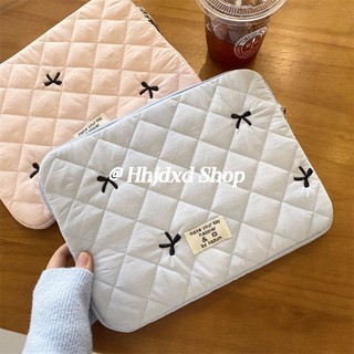 Túi cotton chần bông chần bông thêu hình nơ cho apple huawei xiaomi 43.3cm