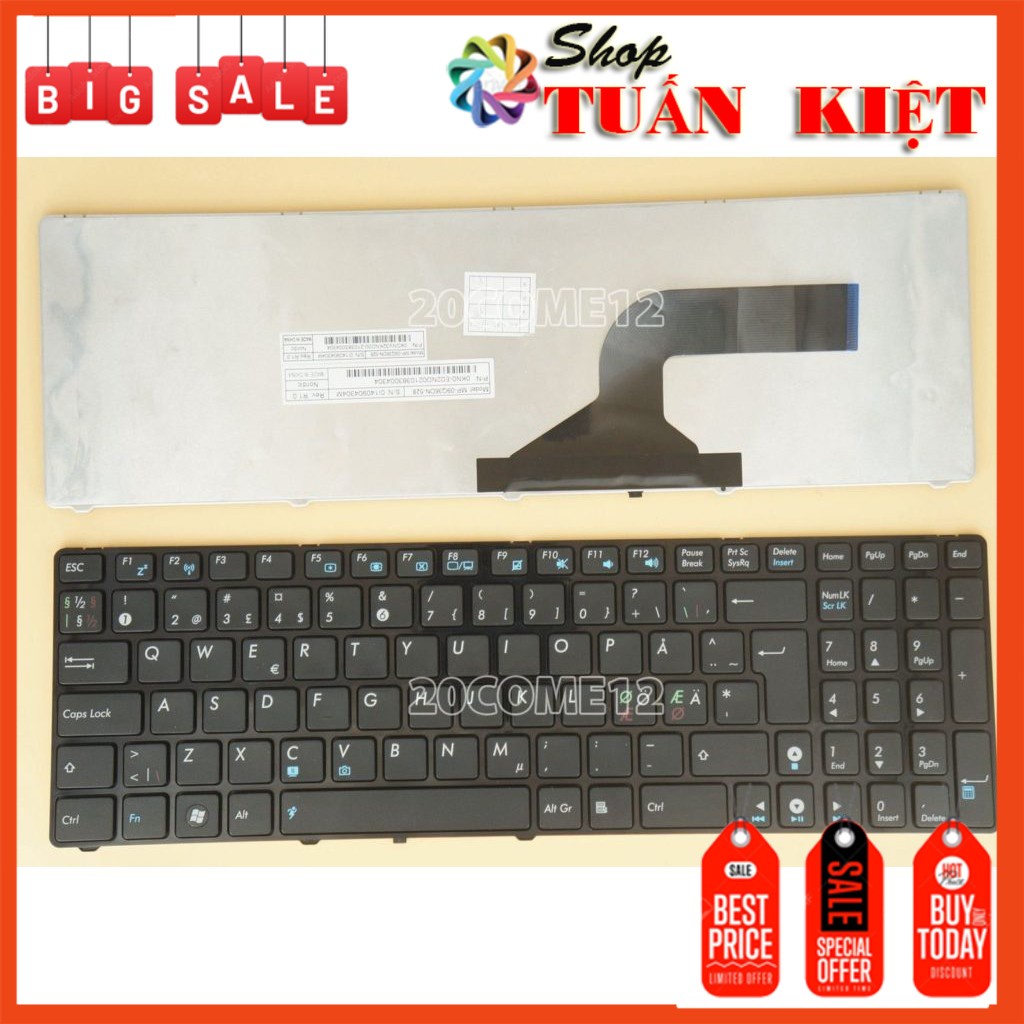 Bàn phím laptop Asus A53S A53SC A53SD A53SK A53SM A53SV A53TA A53TK A53T A53U A53Z