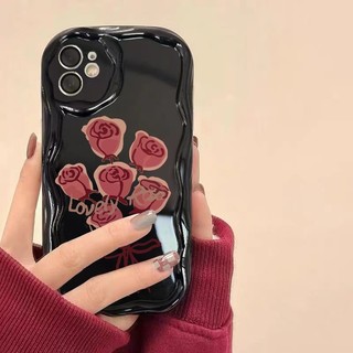Ốp Điện Thoại Họa Tiết Hoa Hồng Đơn Giản Thời Trang Cho IPhone 11 12 Pro Max X XR XS Max SE 7 Plus 8 Plus 13 Pro Max 14 Pro Max