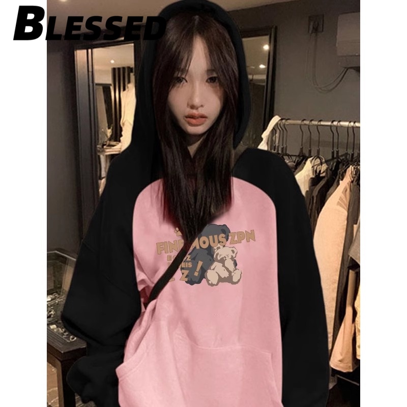 Blessed Áo Khoác hoodie áo khoác nữ zip hoodie comfortable INS Popular cổ xưa WWY24105M6 2Z240113