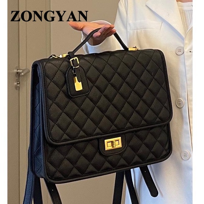 ZONGYAN balo nữ cặp đi học nữ ulzzang basic trơn Thời trang 2023 NEW L91TNMT