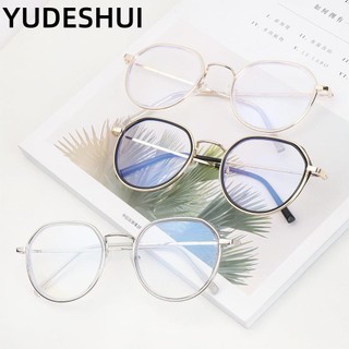 YUDESHUI Kính Mắt Gọng Kim Loại Kiểu Dáng Cổ Điển Hợp Thời Trang