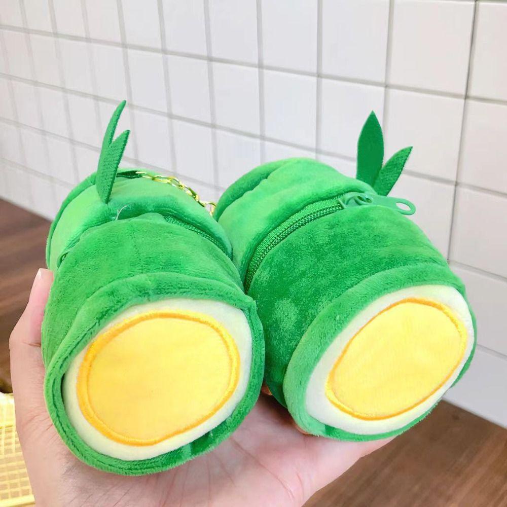 Móc Khóa Ống Tre Gấu Trúc Nhồi Bông Dễ Thương