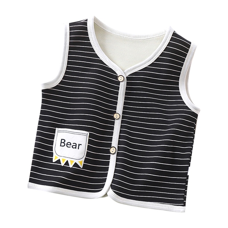 Áo Khoác cardigan Không Tay 60-120cm Thời Trang Thu Đông Cho Bé