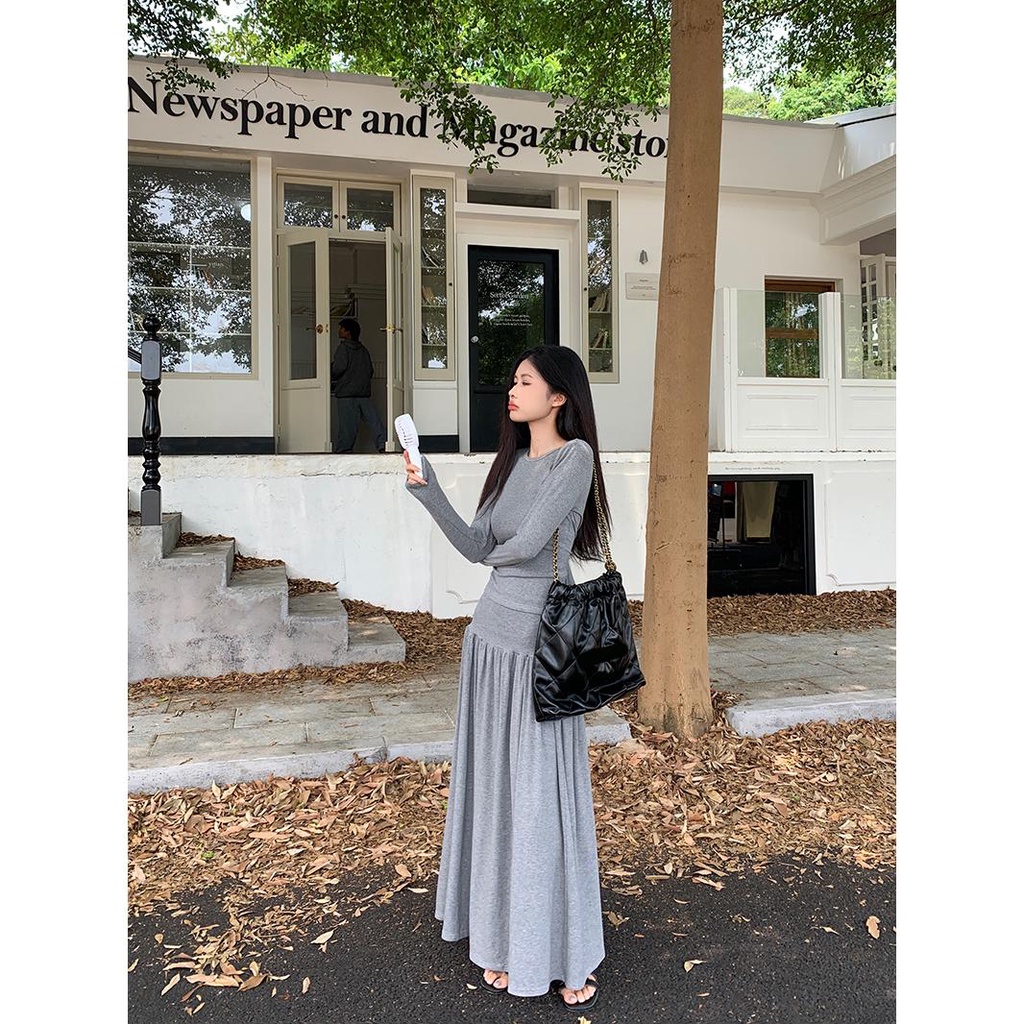 Áo Thun Tay Dài Phong Cách Âu Mỹ Thời Trang Mùa Thu 2023 Mới