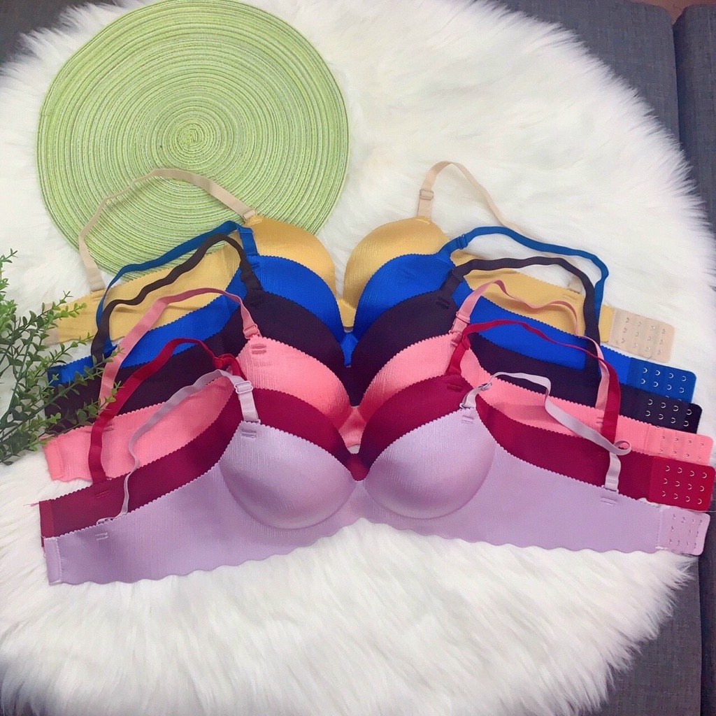 Áo Lót Nữ Không Gọng Đệm Bàn Tay 3CM Thông Hơi Thoáng Khí Áó Ngực