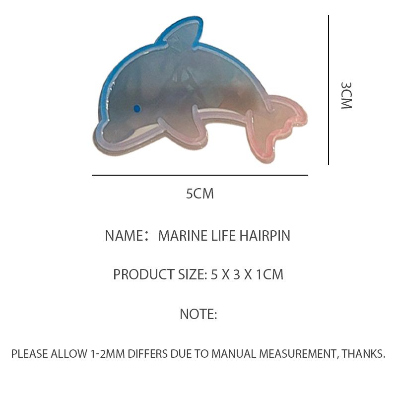 ✨✨Đại Dương! Kẹp Tóc Nữ Hình Sao Biển / Cá Heo Dễ Thương