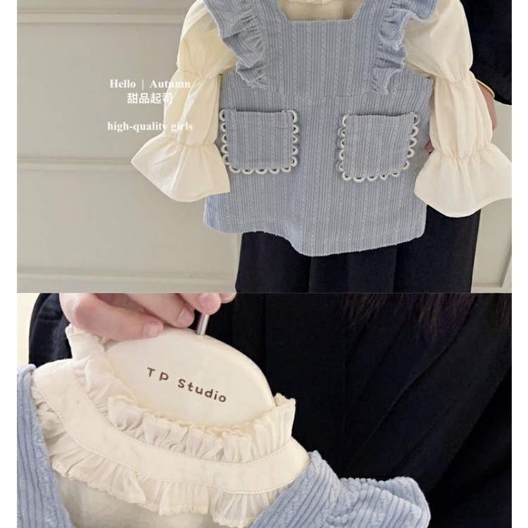 Bộ Áo Sweater In Họa Tiết Hoạt Hình Phong Cách Hàn Quốc Thời Trang Mùa Thu Cho Bé Gái