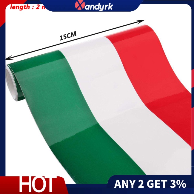 Xa Miếng Dán Trang Trí Xe Hơi Họa Tiết Kẻ Sọc 3 Màu Sắc