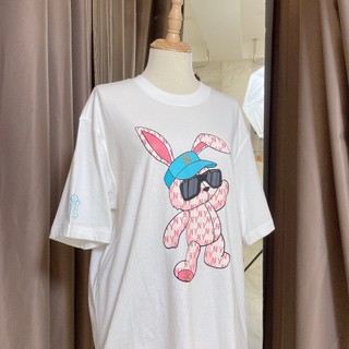 [CHÍNH HÃNG] Áo Thun MLB - NEW YEAR RABBIT - TRẮNG  - CODE: 3ATSQ0131-50CRS