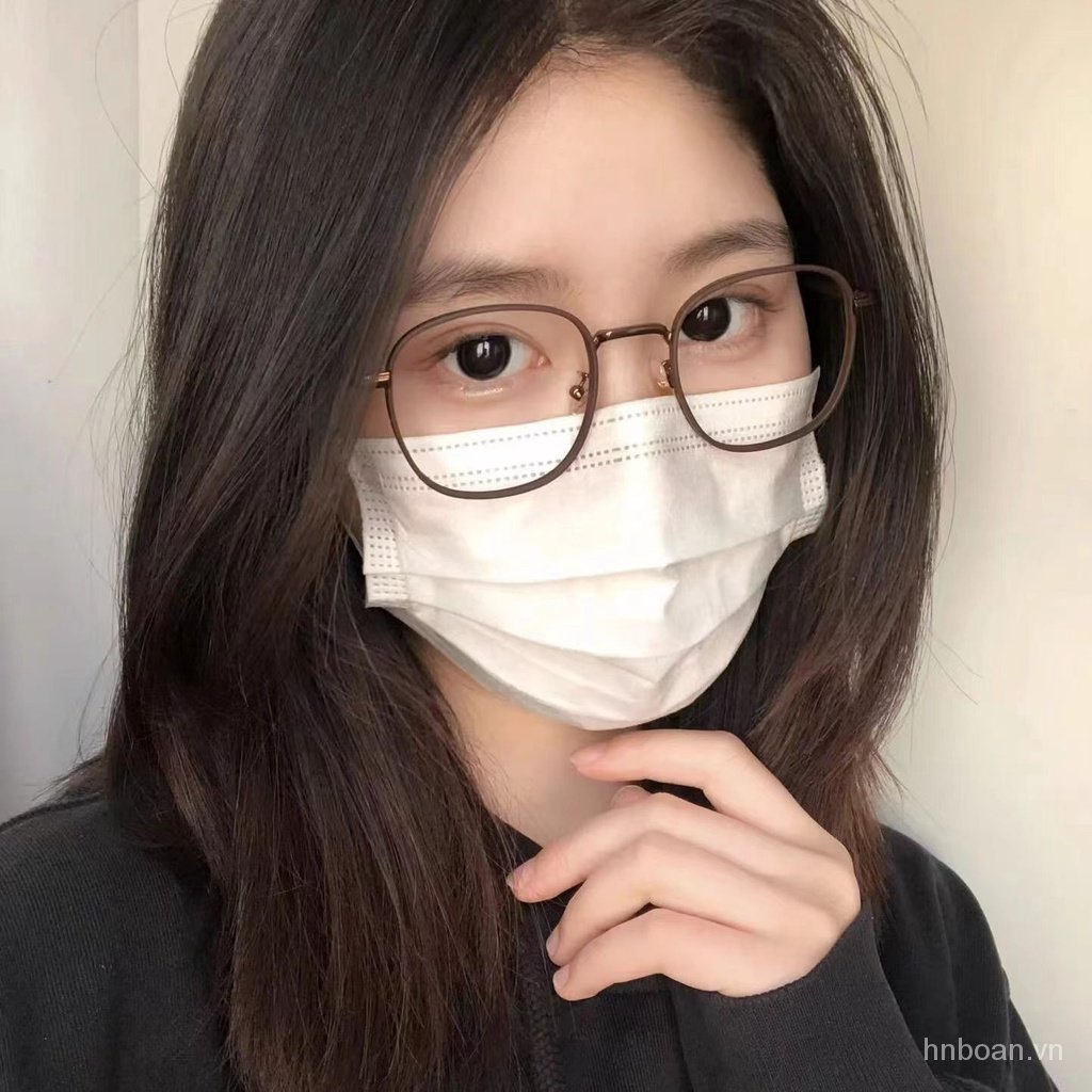 Kính Chống Ánh Sáng Xanh Tròng Trơn Có Thể Được Trang Bị Với Khuôn Mặt Trơn Siêu Nhẹ Cho Nữ Sinh