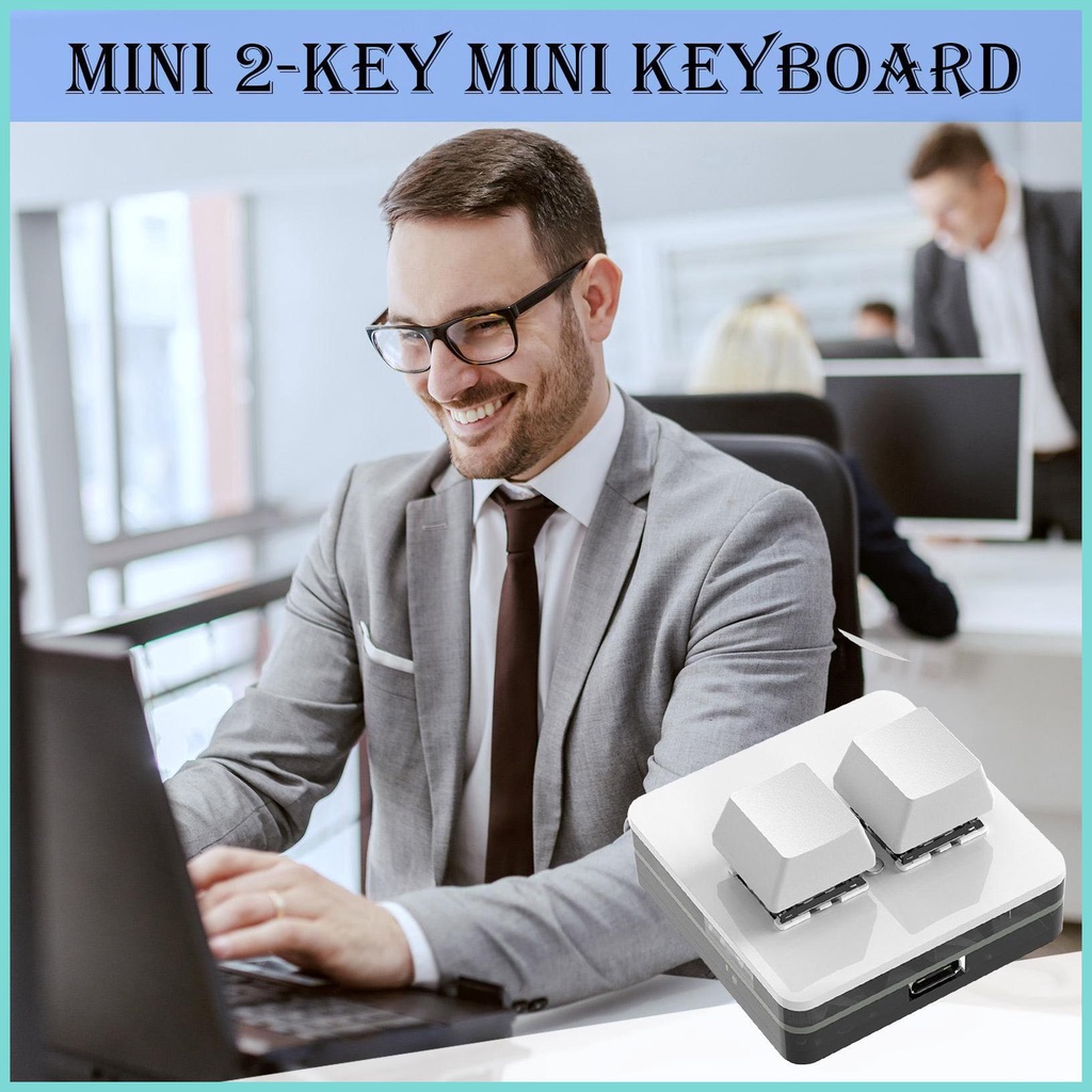 Bàn Phím mini 2 Nút Bấm Dùng Để Chơi game