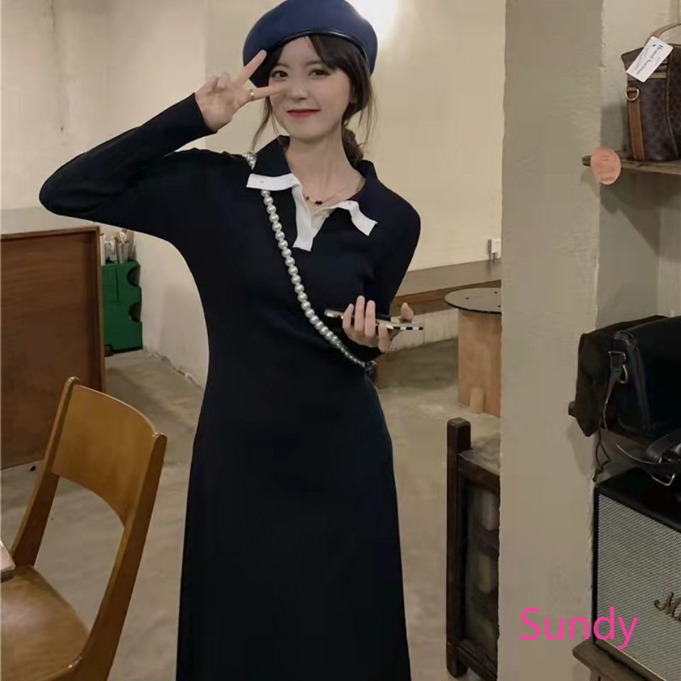 Đầm Tay Dài Dáng Ôm Thời Trang Xuân Thu Cho Nữ