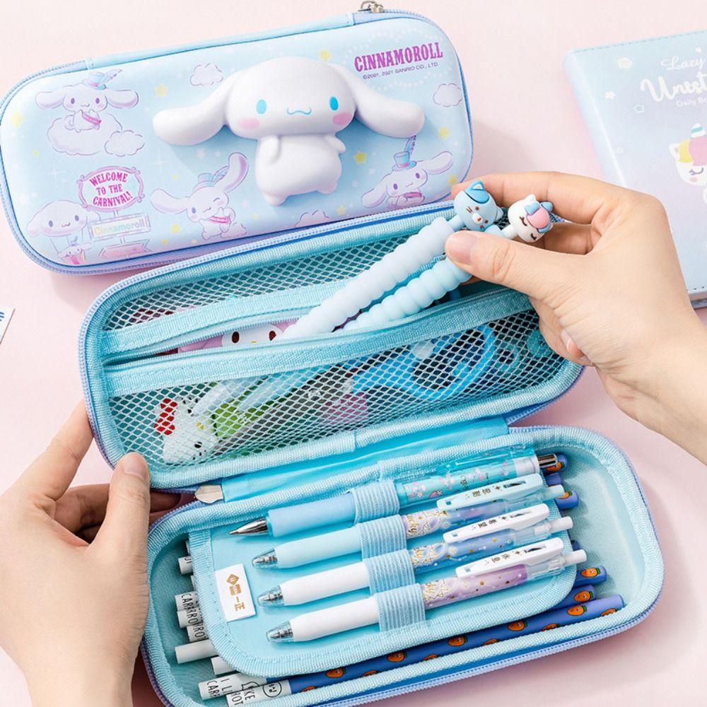 UUMIR Cinnamoroll Túi Đựng Bút Chì Sức Chứa Lớn In Họa Tiết Thỏ kuromi melody Dễ Thương Cho Nữ
