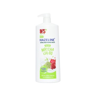 Sữa Tắm Dưỡng Sáng Da Hazeline Matcha Lựu Đỏ Chai 1kg