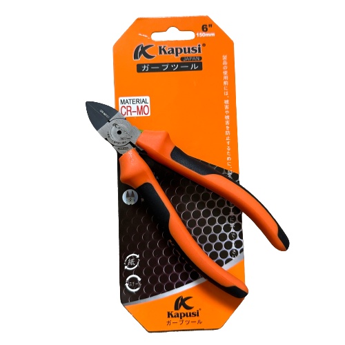 Kìm bấm cắt góc nghiêng KAPUSI Japan 6inch  cao cấp, thép CR-MO độ cứng cao, Bh 12 tháng Kouritsu Official Store