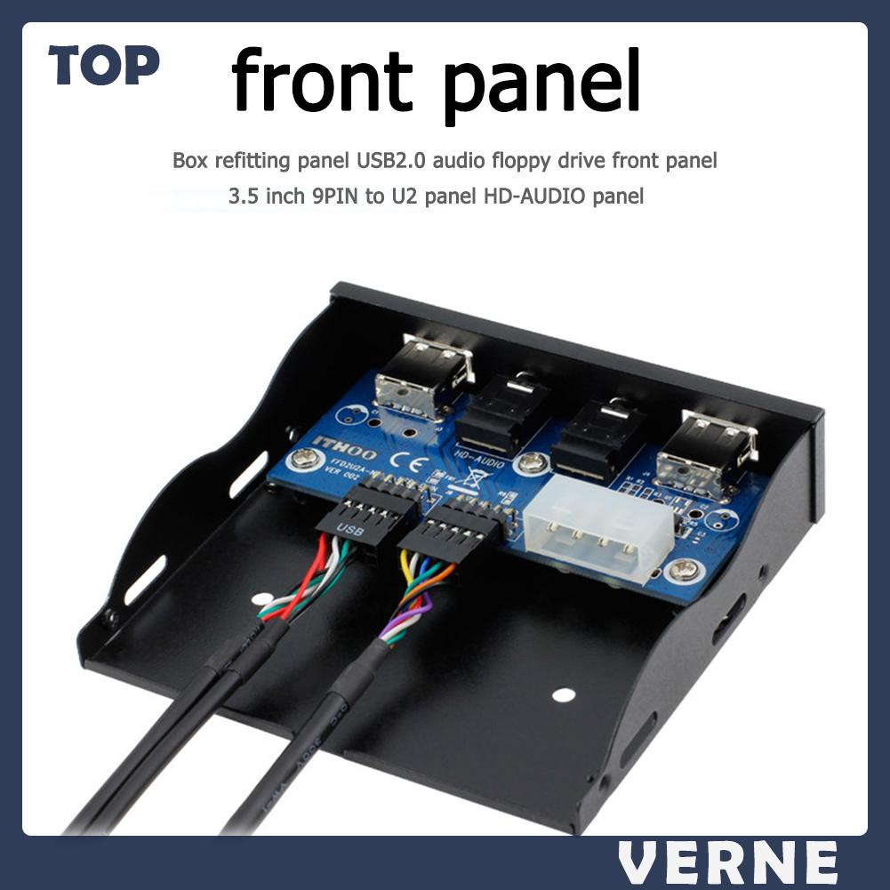 Giá Đỡ Bảng Điều Khiển Âm Thanh bay hd 3.5 inch 9pin Sang 2 usb 2.0 3.5mm