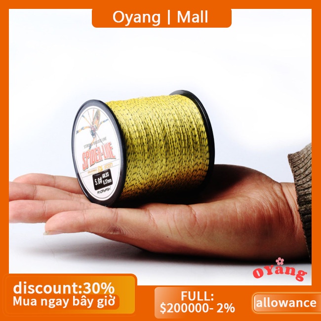Cuộn Dây Câu Cá 300m 10-60lb 4 Sợi Siêu Mềm Vô Hình Chống Mài Mòn