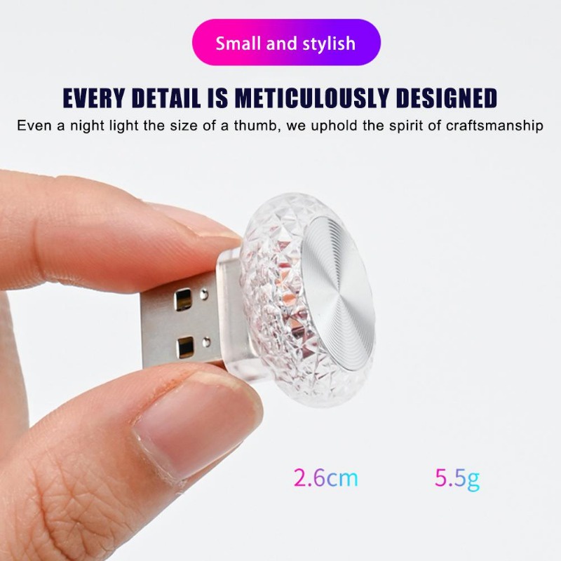 Đèn led usb mini Di Động Trang Trí Xe Hơi / Máy Tính