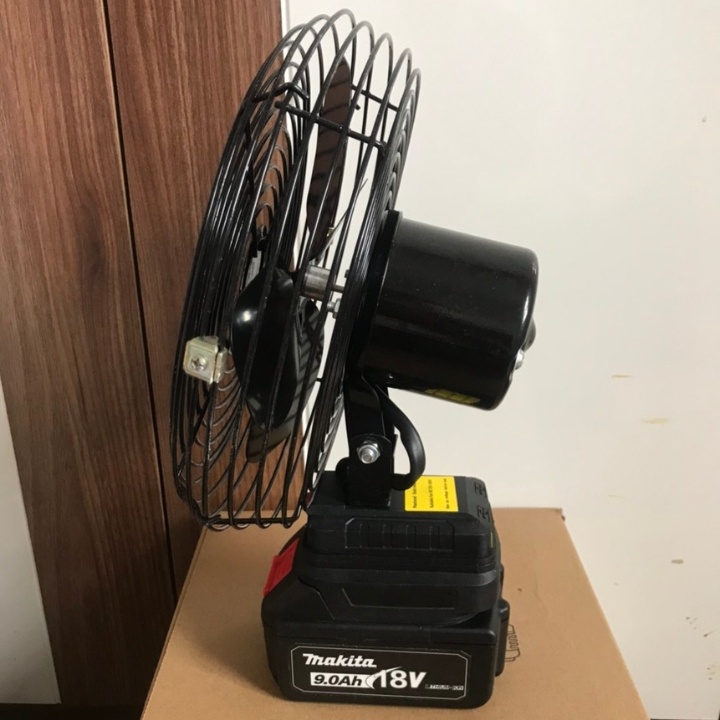 Quạt chạy pin makita 8 inch  Quạt tích điện đường kính chân pin phổ thông giá tốt ĐL HÀ NAM