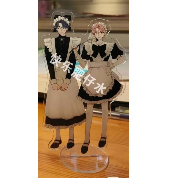 Mô hình Standee Phác họa Korean BL Manwha Sketch Acrylic Lee Joobin Choi Ilkyung Maid Series Anime decor để bàn