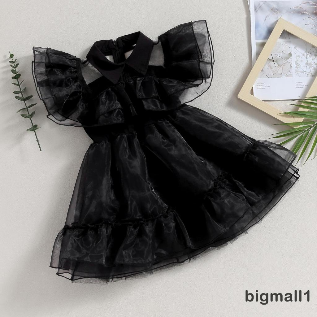 Topmall Đầm Xoè Dáng Chữ a Phong Cách halloween Cho Bé Gái 3-8 Tuổi