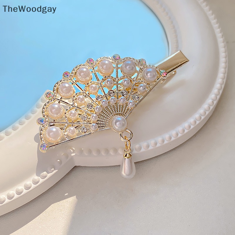 1 Kẹp Tóc Hình Cánh Bướm Đính Ngọc Trai Thời Trang Cho Nữ