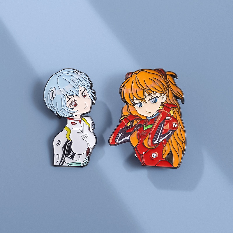 Trâm Cài Áo eva Họa Tiết Hoạt Hình ayanami rei Trong evangelion Dễ Thương