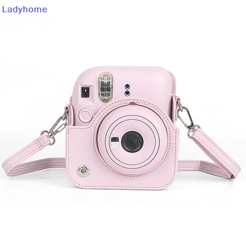 Bao Da pu Bảo Vệ Máy Ảnh instax mini 12 Kèm Dây Đeo Vai Tiện Dụng