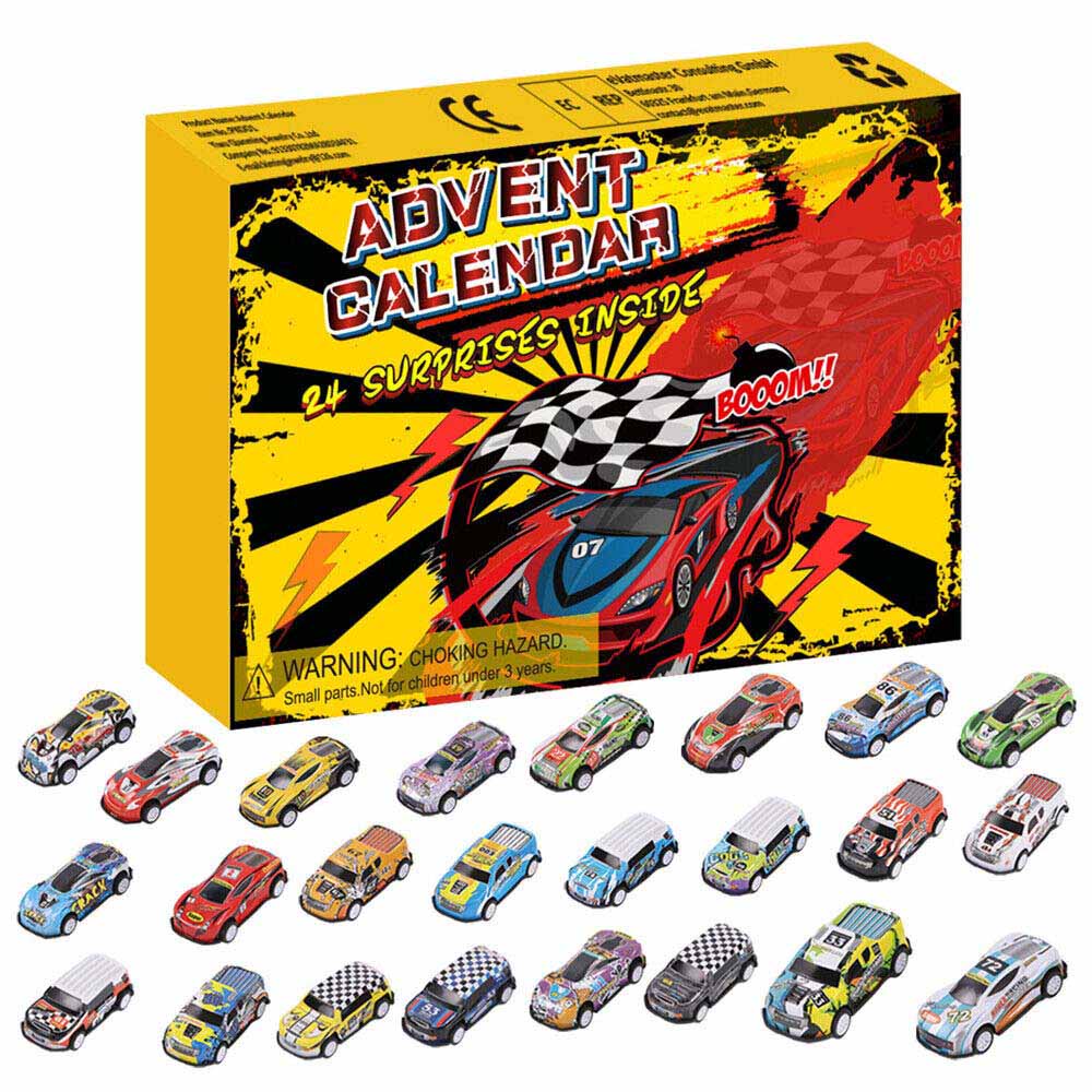 Christmas  Advent Calendar 24  Racing Car Toys
