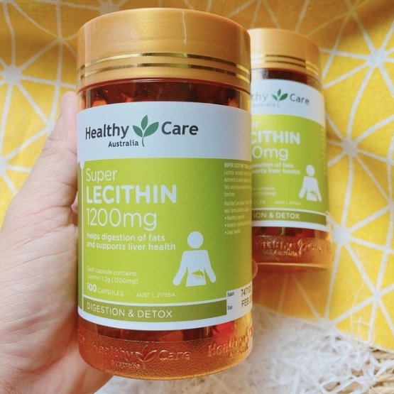 Mầm Đậu Nành Healthy Care Super Lecithin 1200mg  Giúp Điều Hòa Nội Tiết, Hàng Chính Hãng Úc