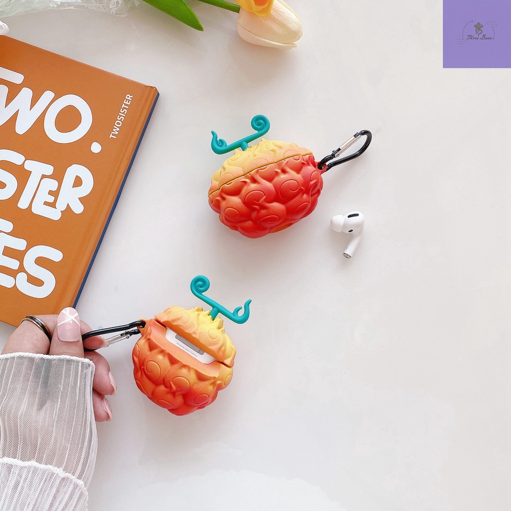 Vỏ Mềm Cho AirPods Hoạt Hình One Piece Luffy Ace Mera-mera Fruit Vỏ Mềm Freebuds 4i Vỏ AirPods Di Động Pro Cho Tai Nghe Bluetooth Không Dây Apple Homelove