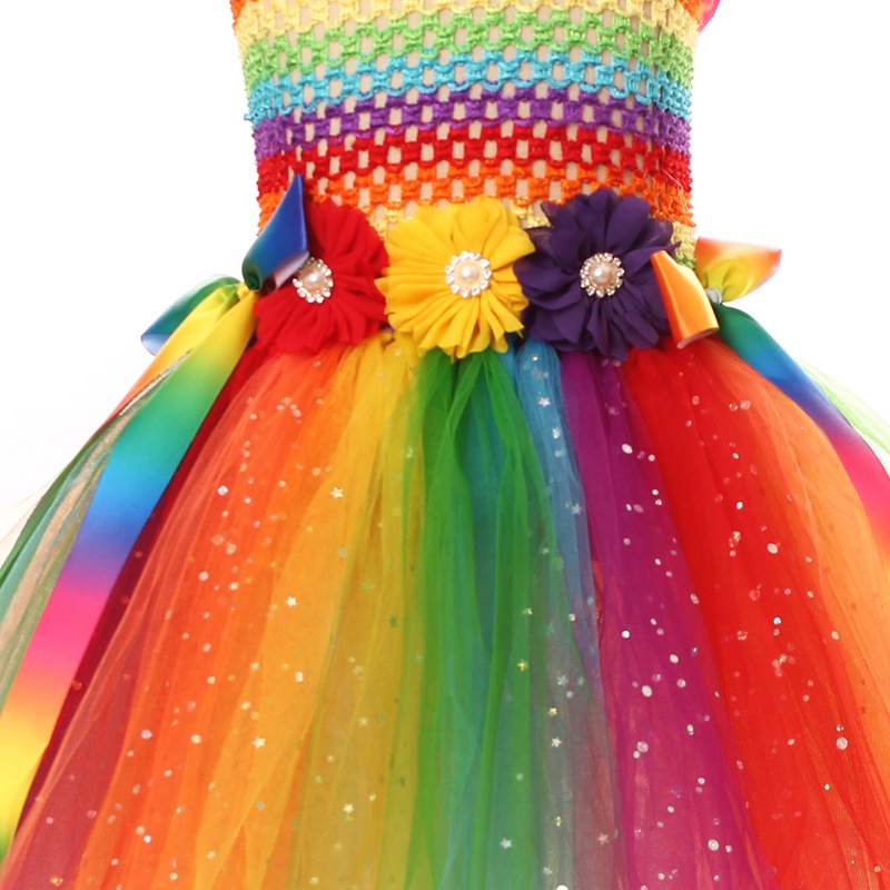 Đầm Công Chúa Cánh Bướm Màu pastel Hóa Trang halloween 2023 Cho Bé Gái