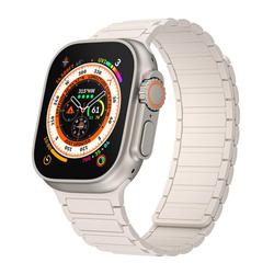 Sang Trọng Dây Đeo silicone Khóa Nam Châm Cho iwatch series 8 7 6 ultra 49mm 42mm 38mm