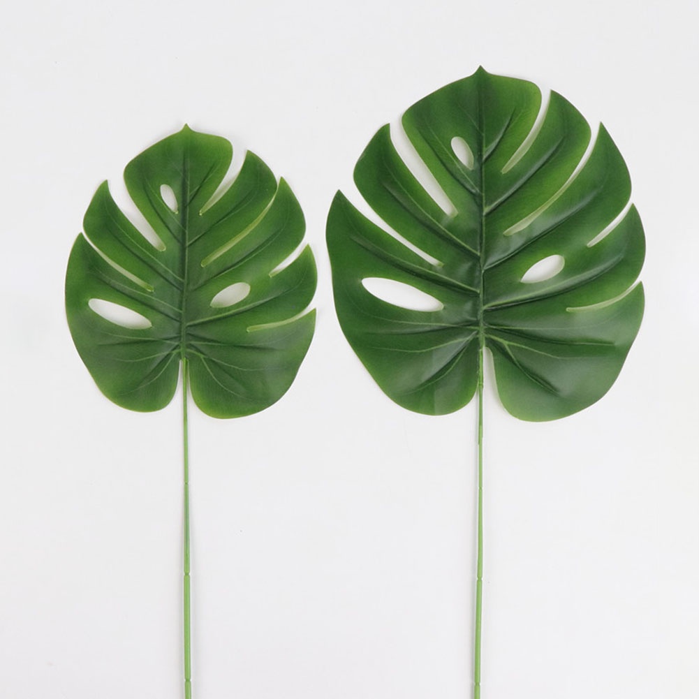 Đồ Chơi Cao Cấp Cho Bé| 1 Nhánh Lá Nhiệt Đới Nhân Tạo Trang Trí Bàn Tiệc Cưới