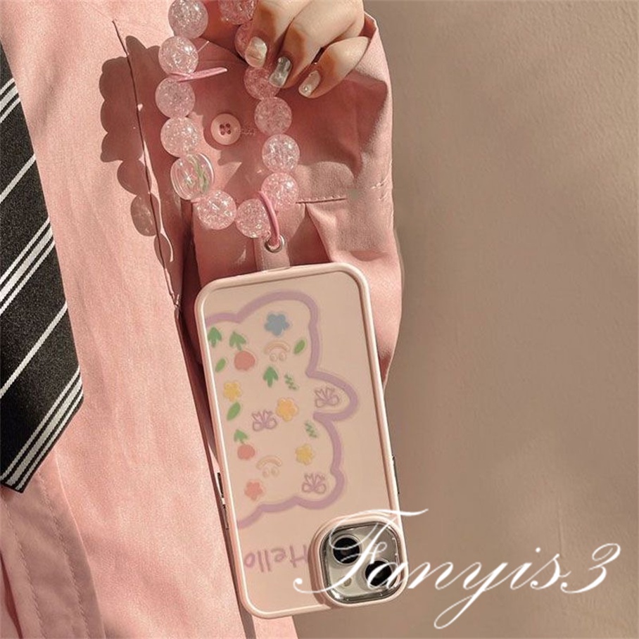 Ôp Điện Thoại Hình Gấu Hồng Dễ Thương Cho iphone 15 14 13 12 11 pro max x xr xs max 8 7 6 6s plus se 2020 Ốp