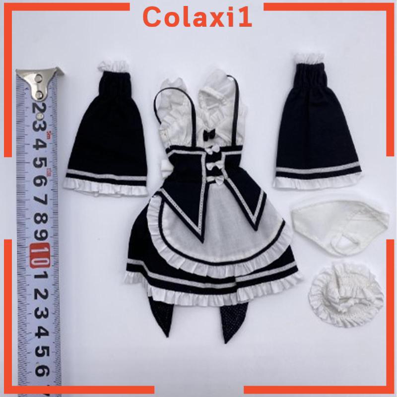Bộ Trang Phục Hóa Trang Cô Hầu Gái Tỉ Lệ 1 / 6 Cho Búp Bê 12 inch