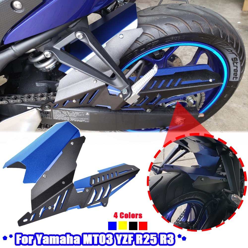 FENDER Bộ Tấm Chắn Bùn Và Vỏ Bảo Vệ Dây Xích Phía Sau Cho yamaha yzf r25 r3 mt-03 2013 2014 2015 2016 2017 2018 2019 2020